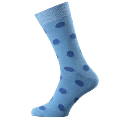 Socken Punkte Himmelblau & Blau