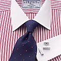 Carlisle Red Pinpoint Stripe Classic Shirt