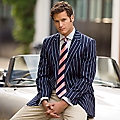Men's Navy & Sky Stripe Boating Blazer