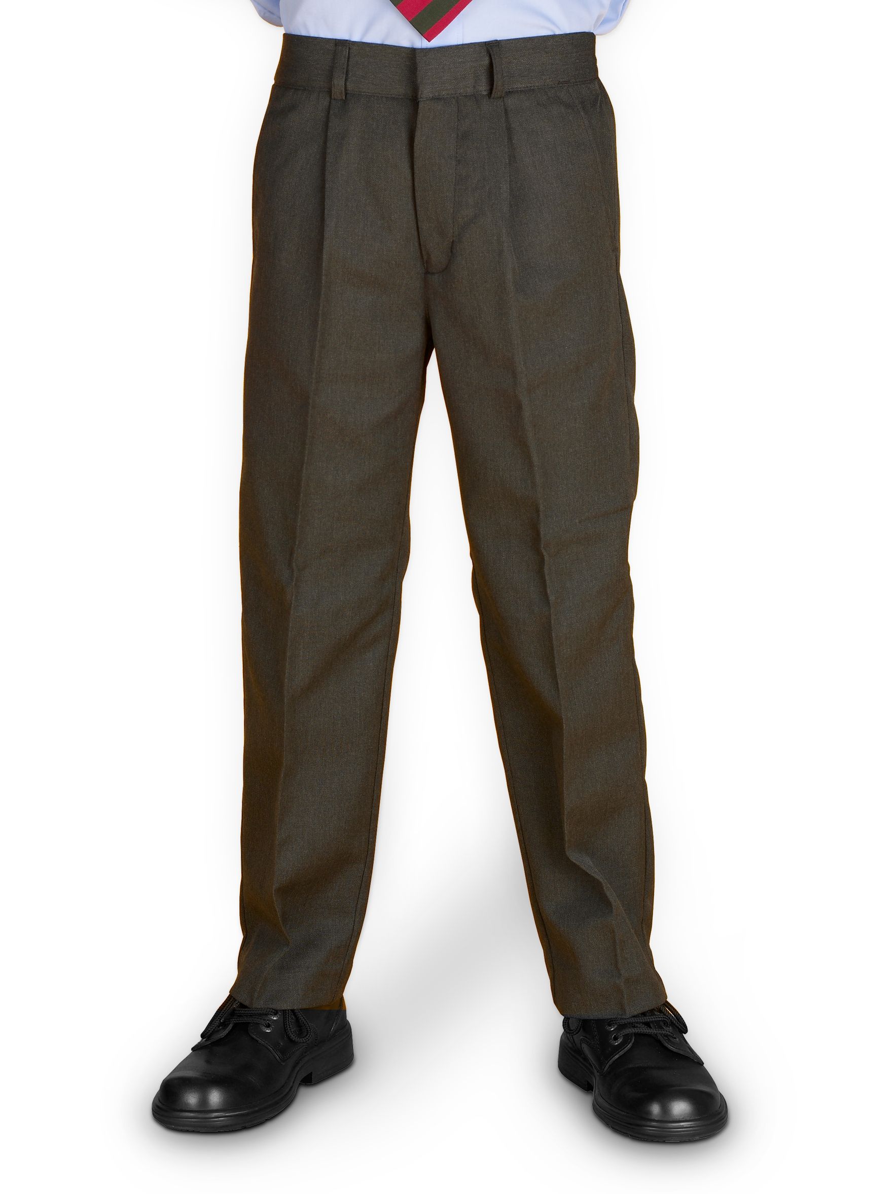 Pleat Front Trews, Charcoal, Waist 36'' (91cm)