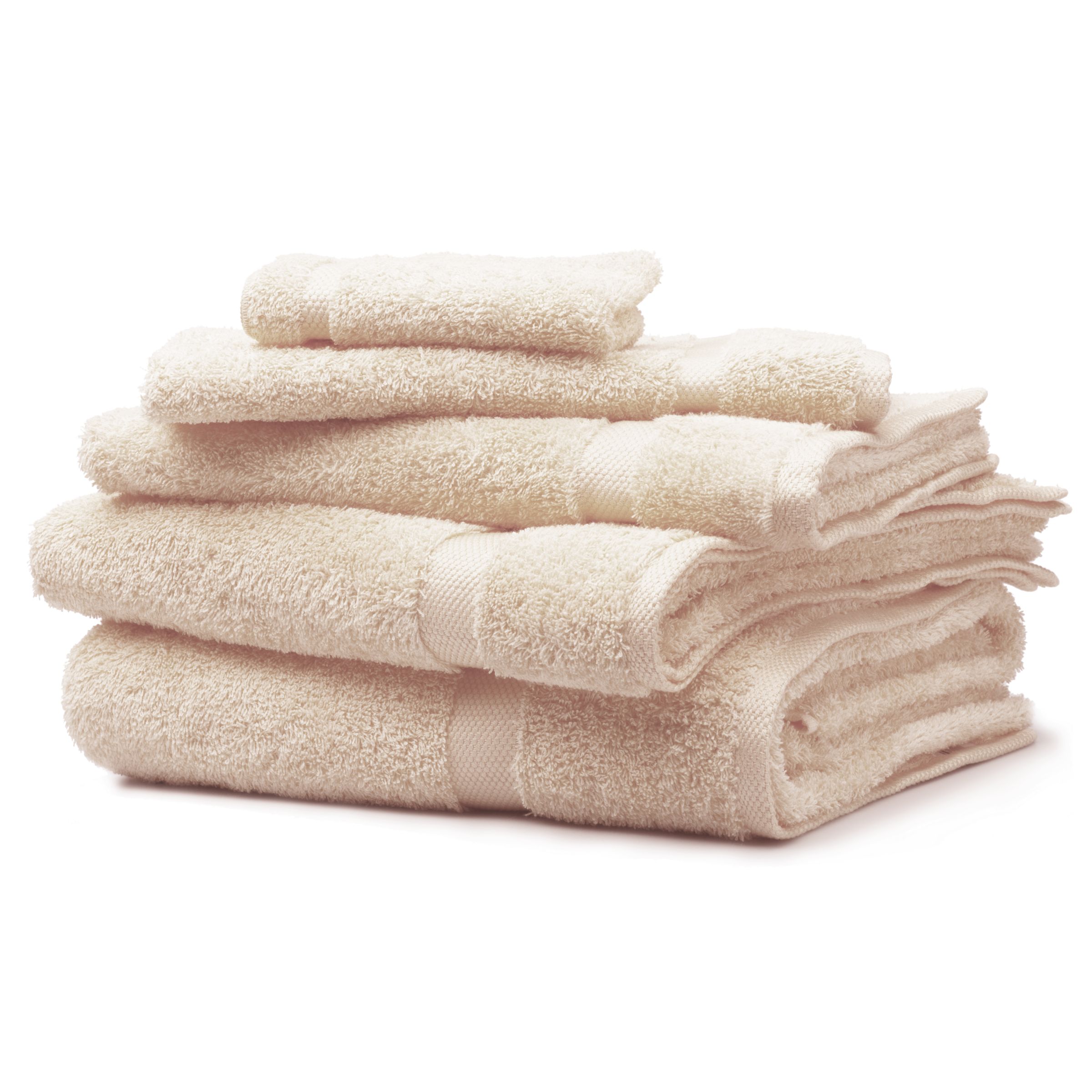 John Lewis Classic Guest Towel, Pearl at John Lewis Department Store