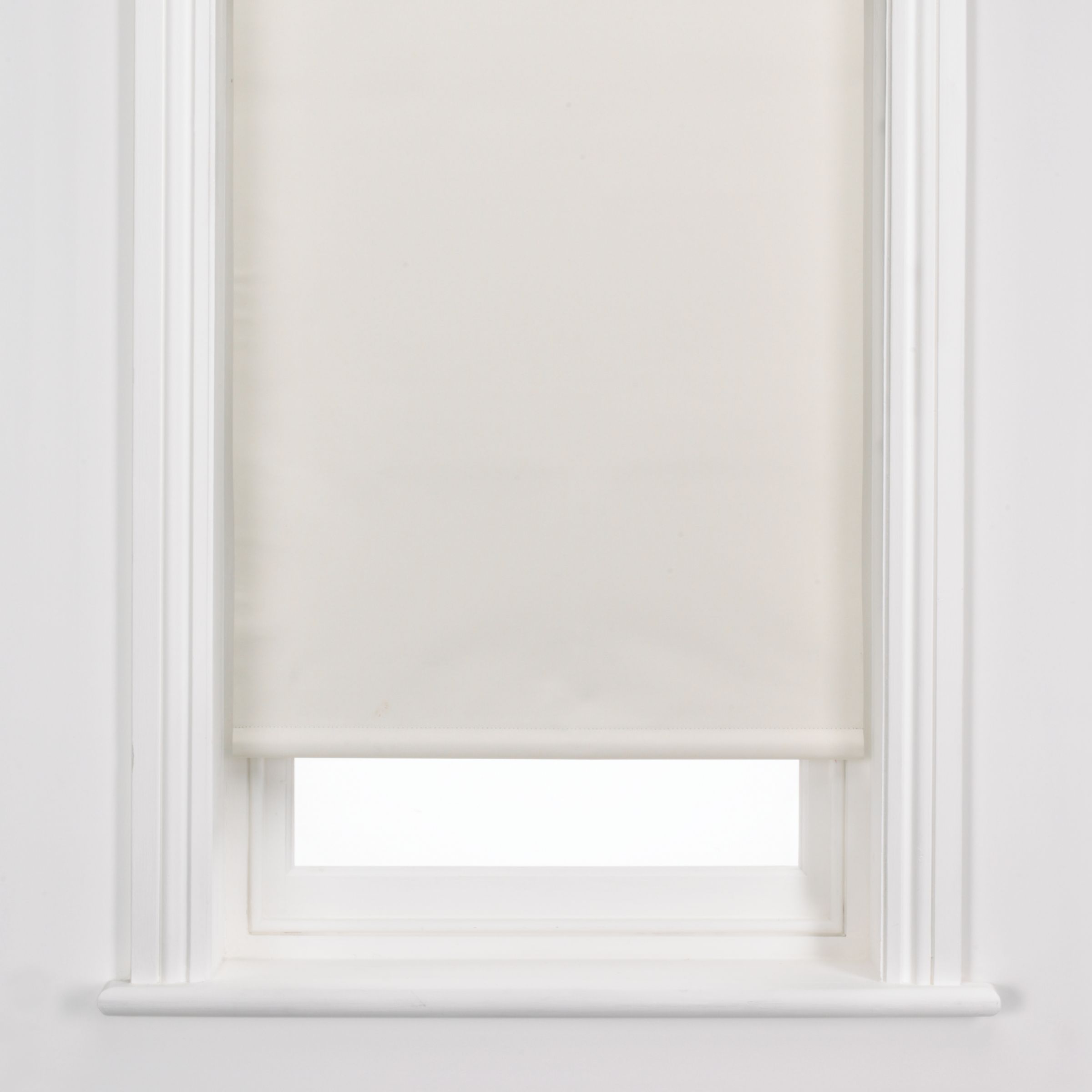John Lewis Blackout Roller Blind, Ivory, W183cm