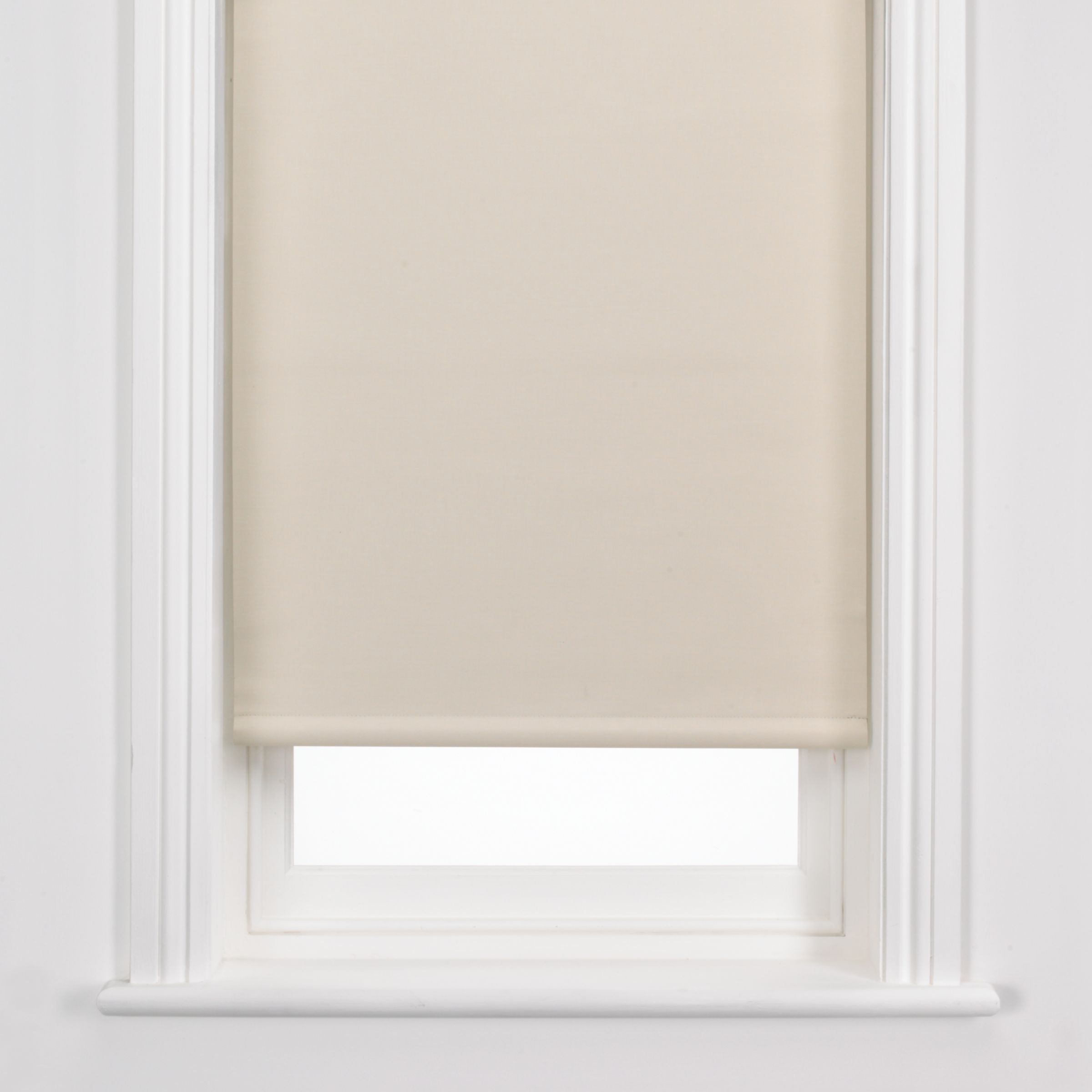 John Lewis Blackout Roller Blind, Natural, W122cm