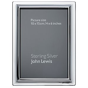 John Lewis Alexander Sterling Silver Frame, 4 x
