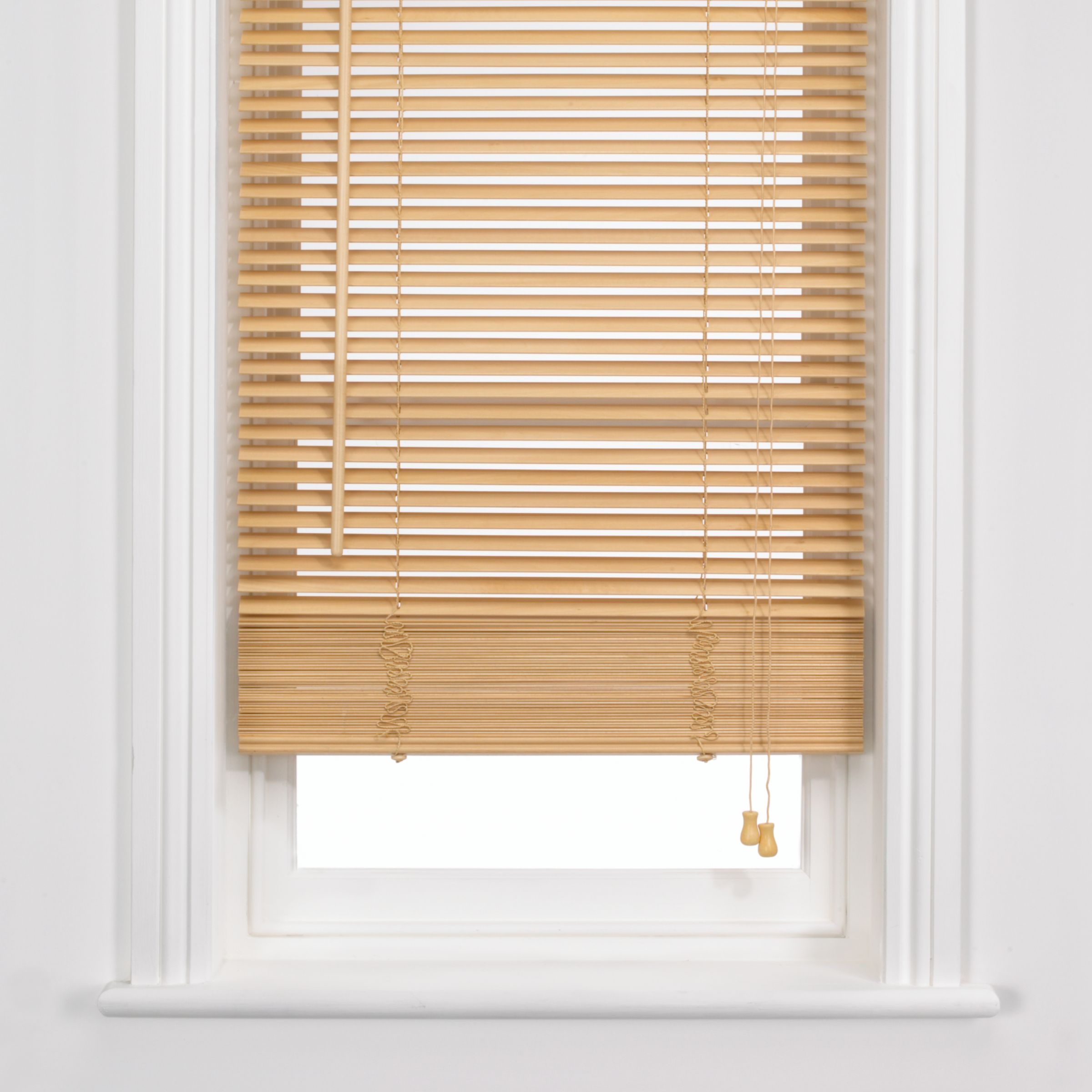 Wooden Venetian Blind- Natural- W80cm