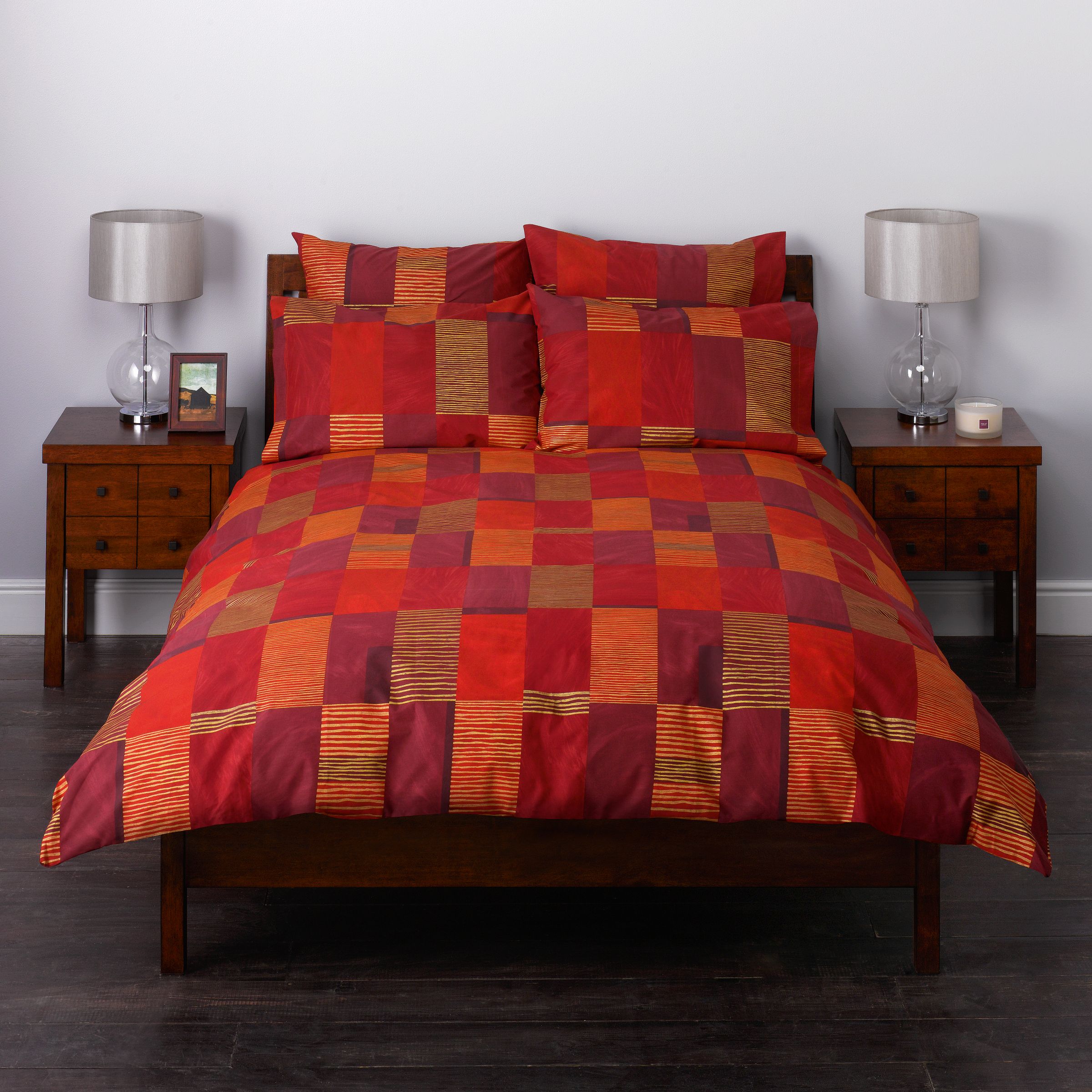 john lewis San Marino Duvet Cover, Pimento, Double