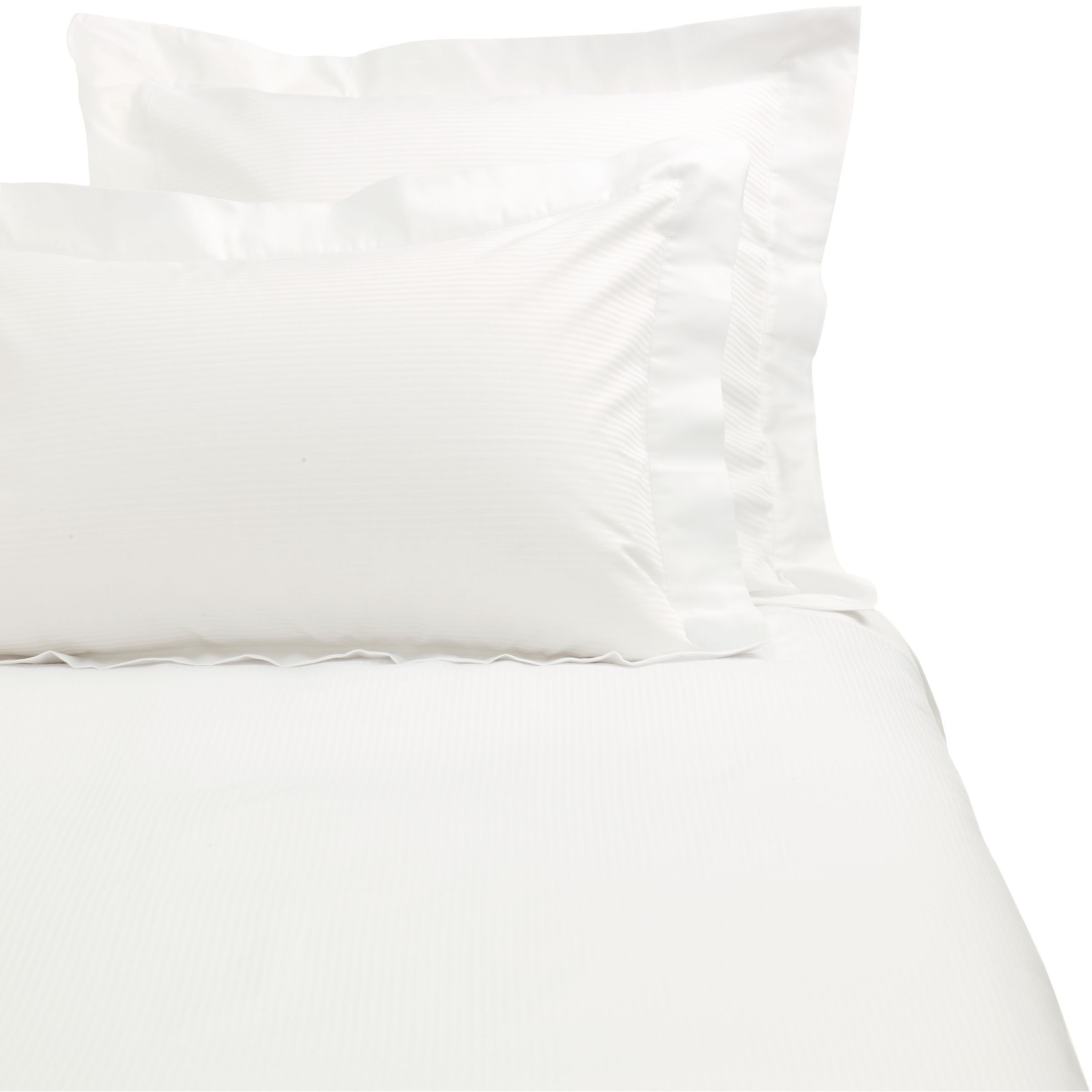 john lewis Laura Duvet Cover, White, Super Kingsize