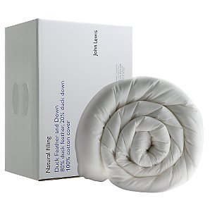 John Lewis Duck Feather and Down Duvet, 13.5 Tog Combi, Single