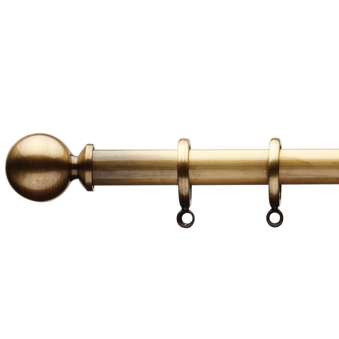 Ball Curtain Pole Kit, Antiqued