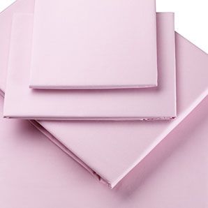 John Lewis Polycotton Percale Pillowcases, Pretty Pink