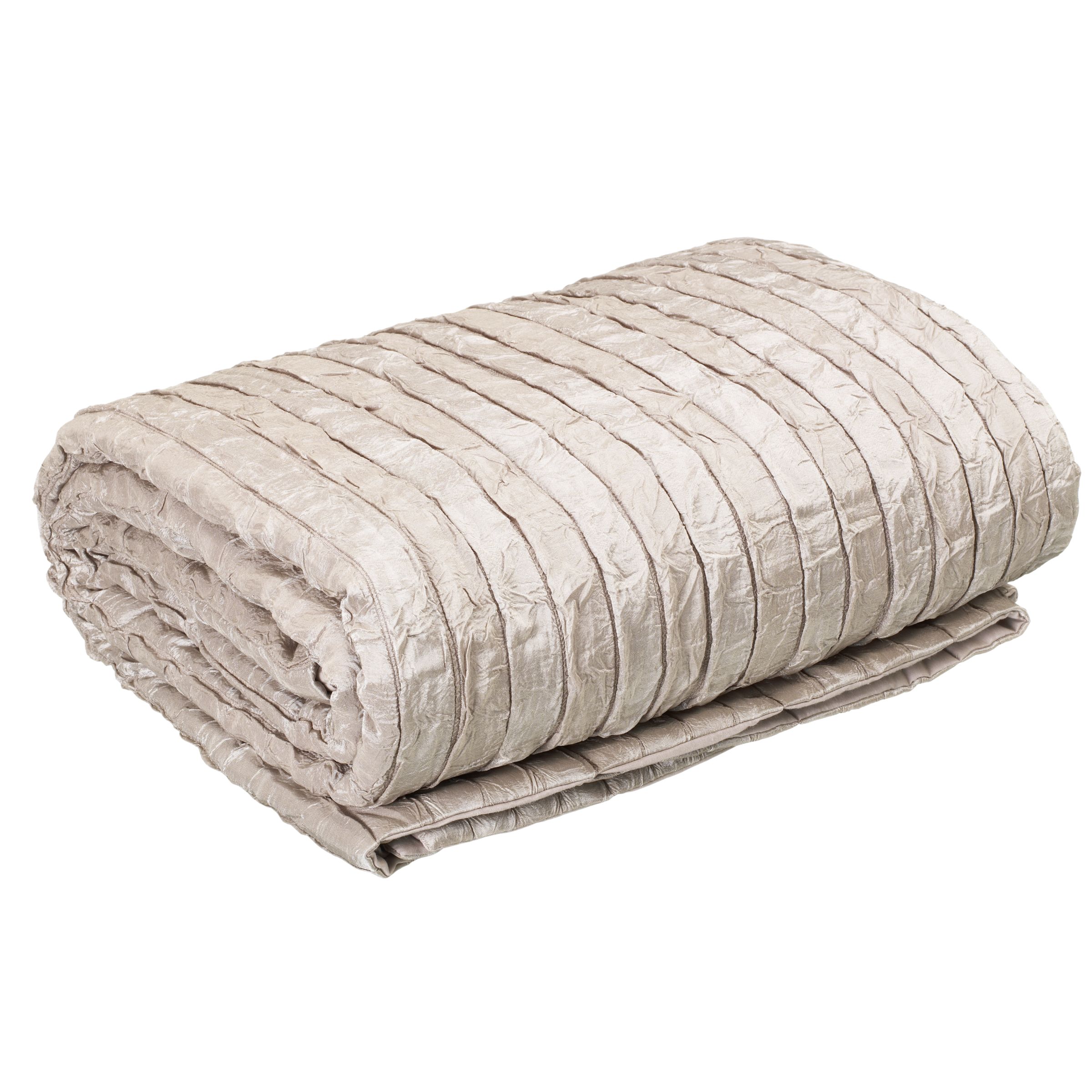 Shimmer Bedspread, Bark, Kingsize