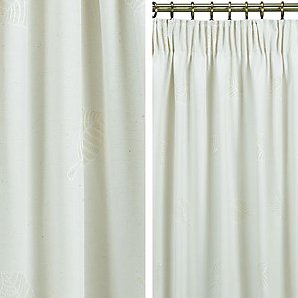 John Lewis Autumn Pencil Pleat Curtains, Natural, W260cm x