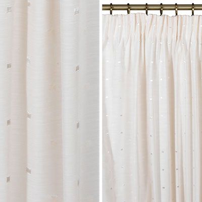 John Lewis Vision Pencil Pleat Curtains, Ivory