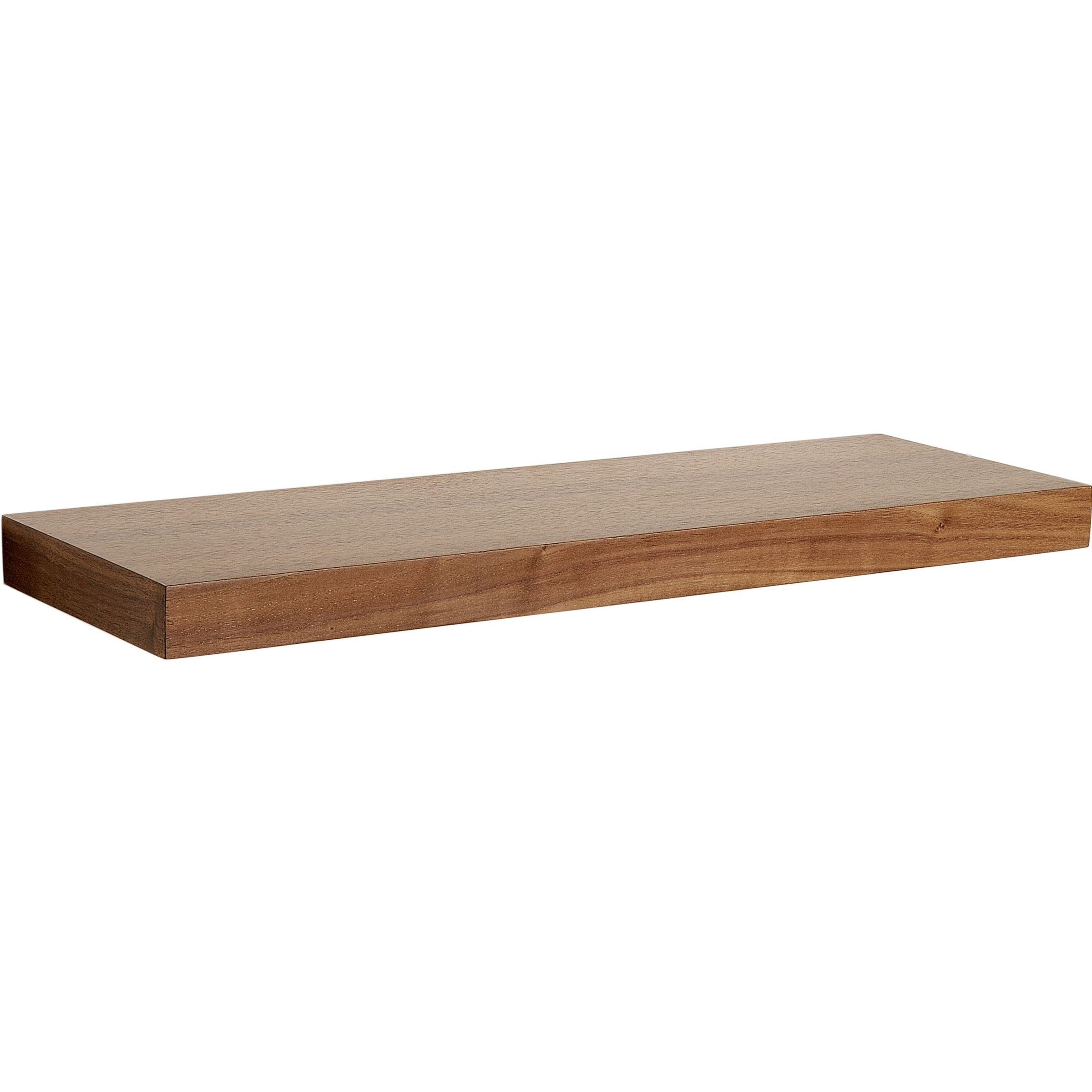 John Lewis Geo Chunky Shelf, Walnut, L90cm