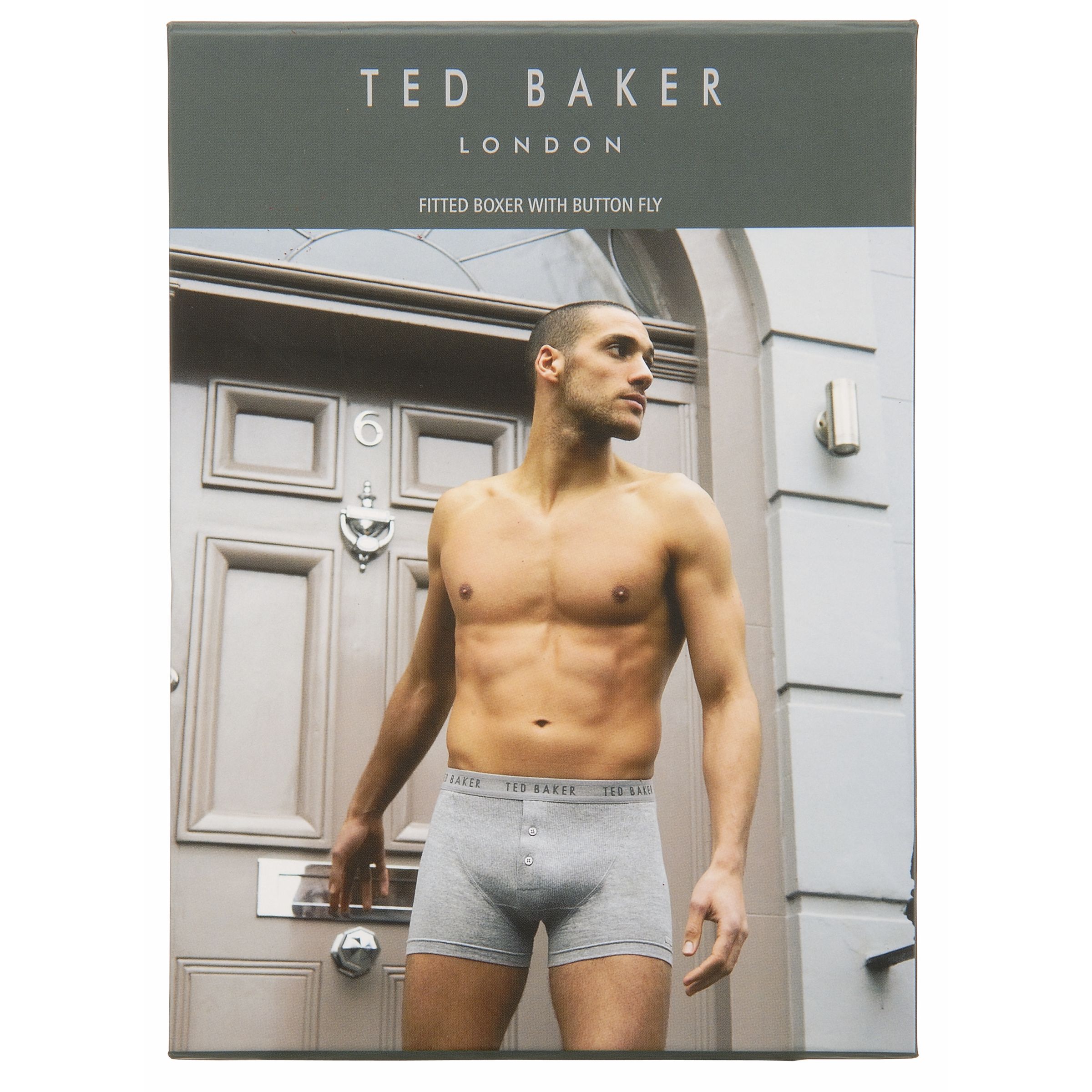 Ted Baker 2 Button Fly Trunks, Black, Medium