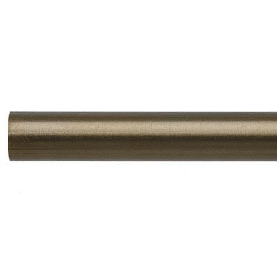 Brass Tone Steel Curtain Pole, L120cm