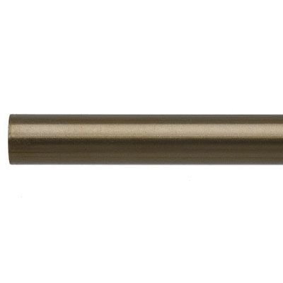 Brass Tone Steel Curtain Pole, L120cm