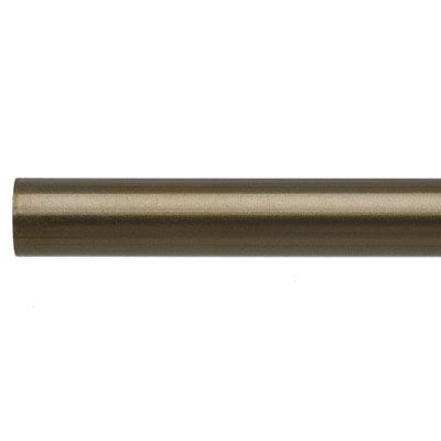 John Lewis Brass Tone Steel Curtain Pole, L120cm