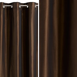 John Lewis Elite Eyelet Curtains, Chocolate, W140 x Drop 182cm