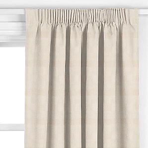 John Lewis Apollo Pencil Pleat Curtains, Ivory, W228 x Drop 228cm