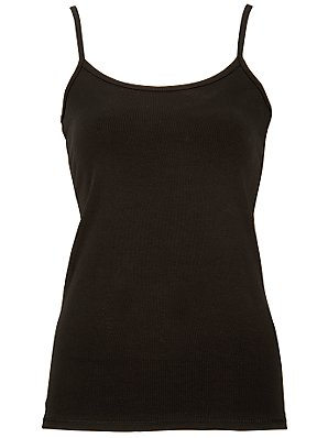Vest Top, Black, Size 14
