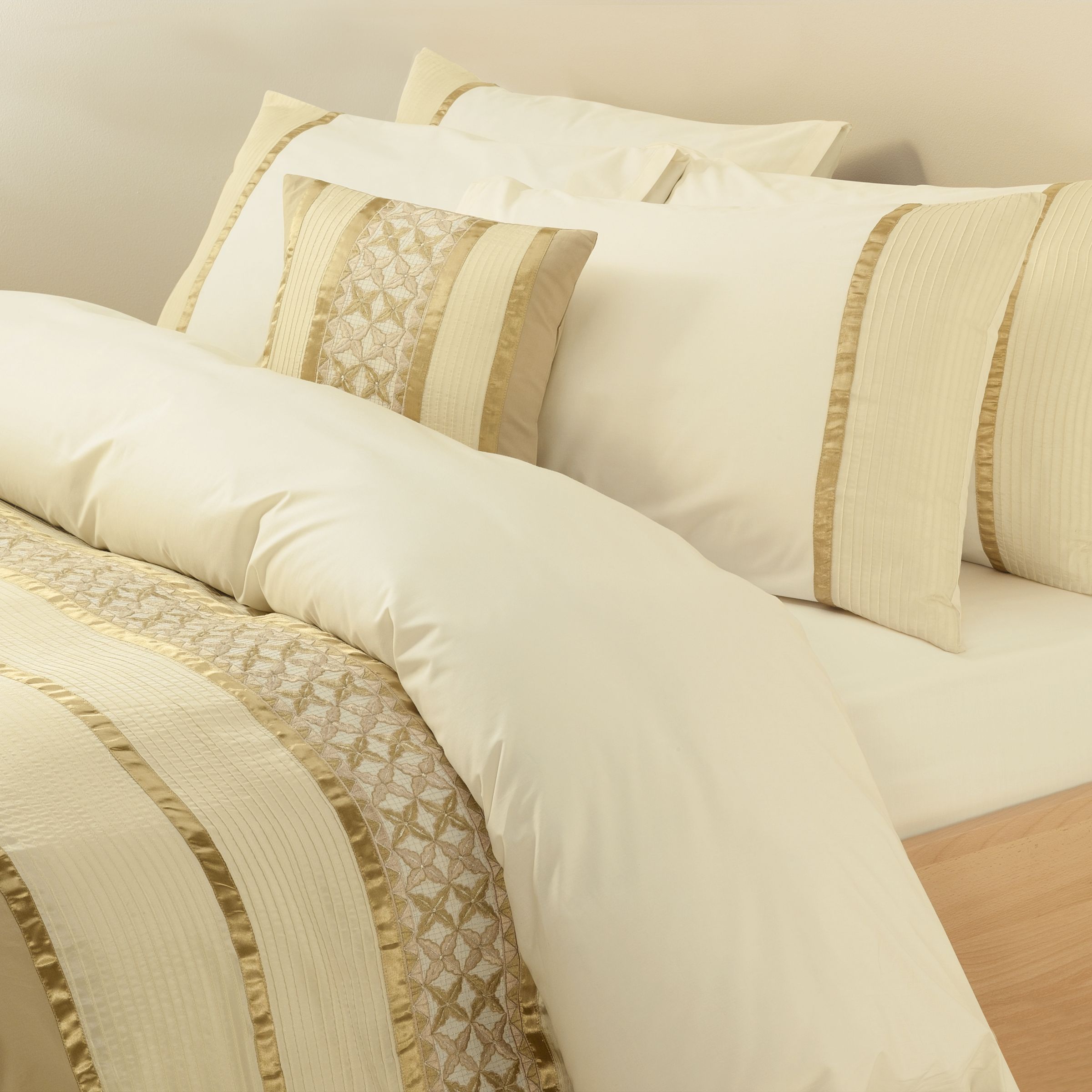 John Lewis Tara Pillowcases, Cream