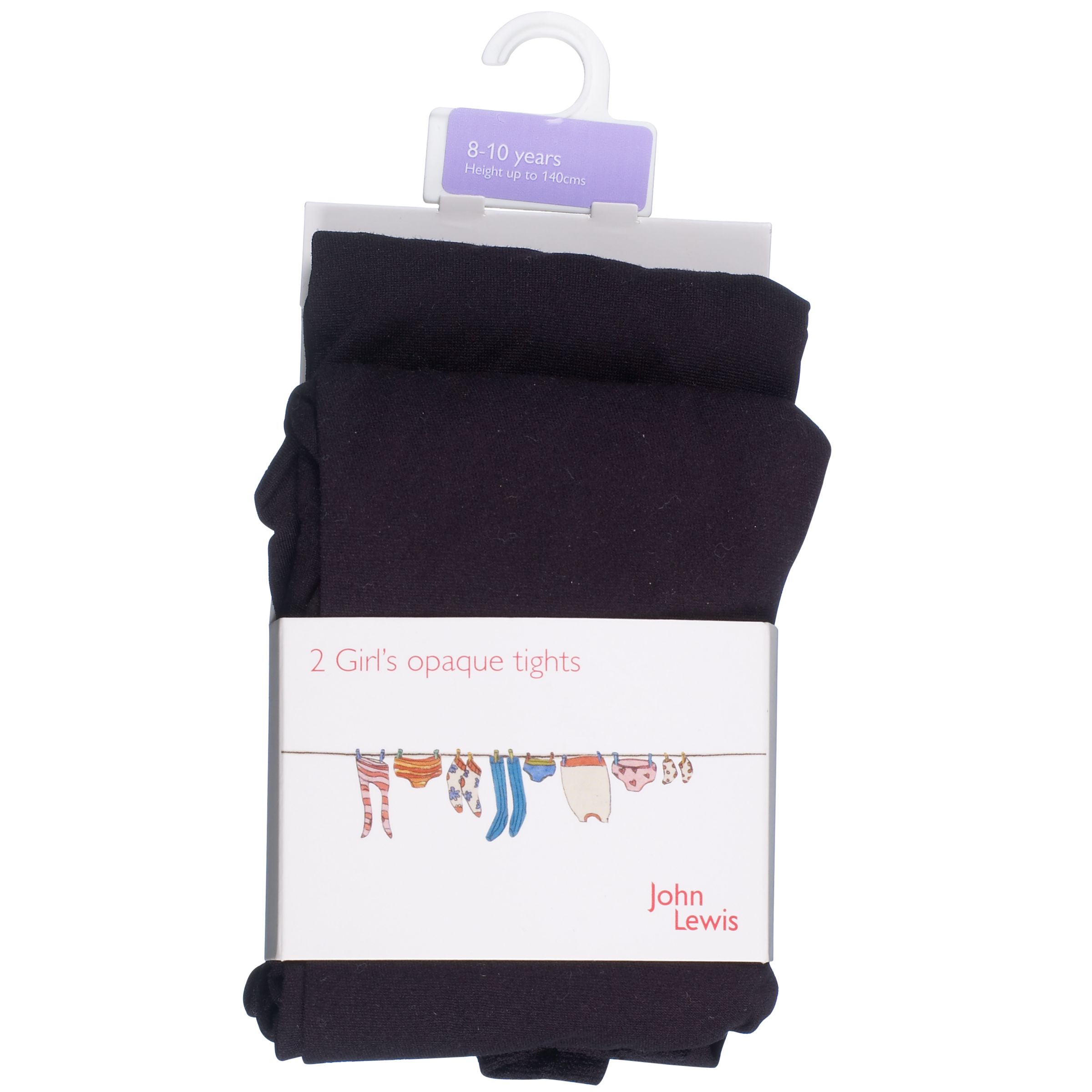 Click here for more information and to purchase -  Opaque Tights, Black, 2-4 Years, Pack of 2