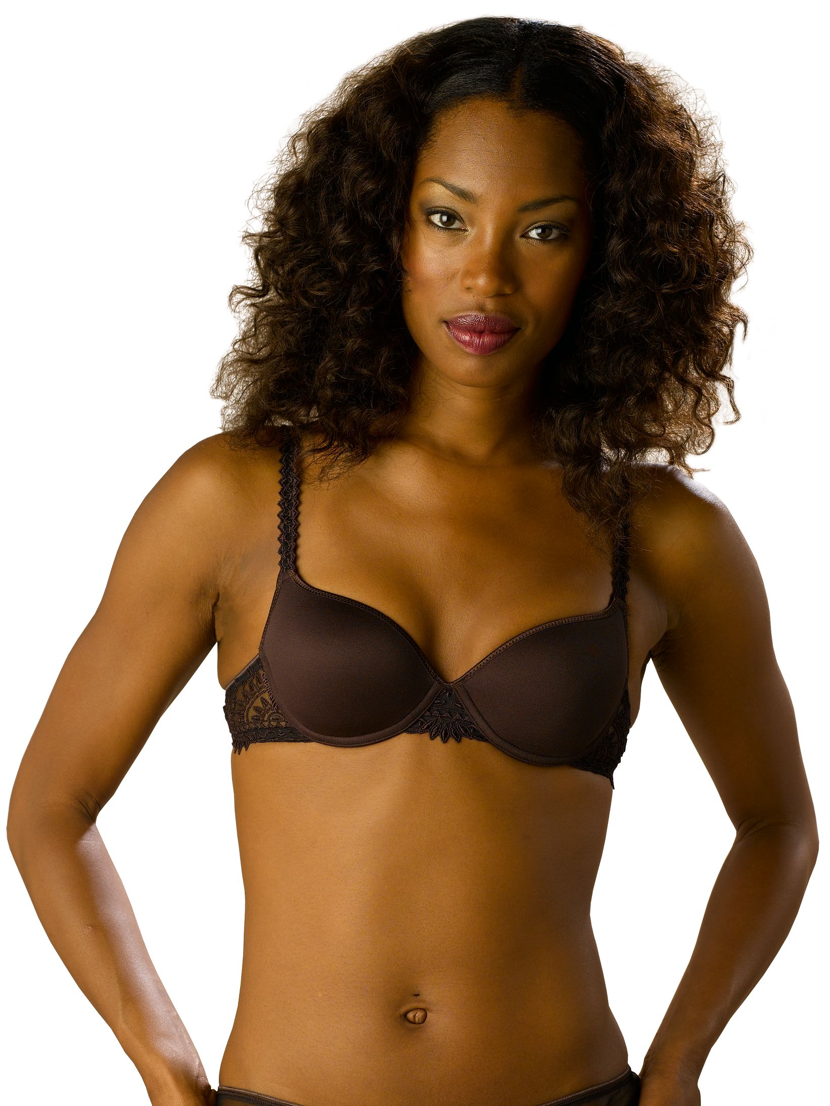 Chantelle Africa T-Shirt Bra, Ebony, 36A