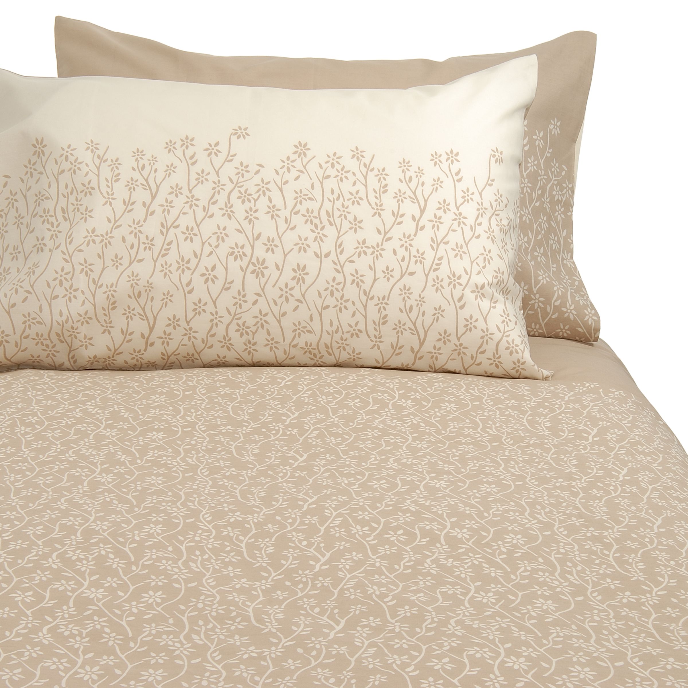 john lewis Daisy Duvet Cover- Natural / Cream- Super Kingsize