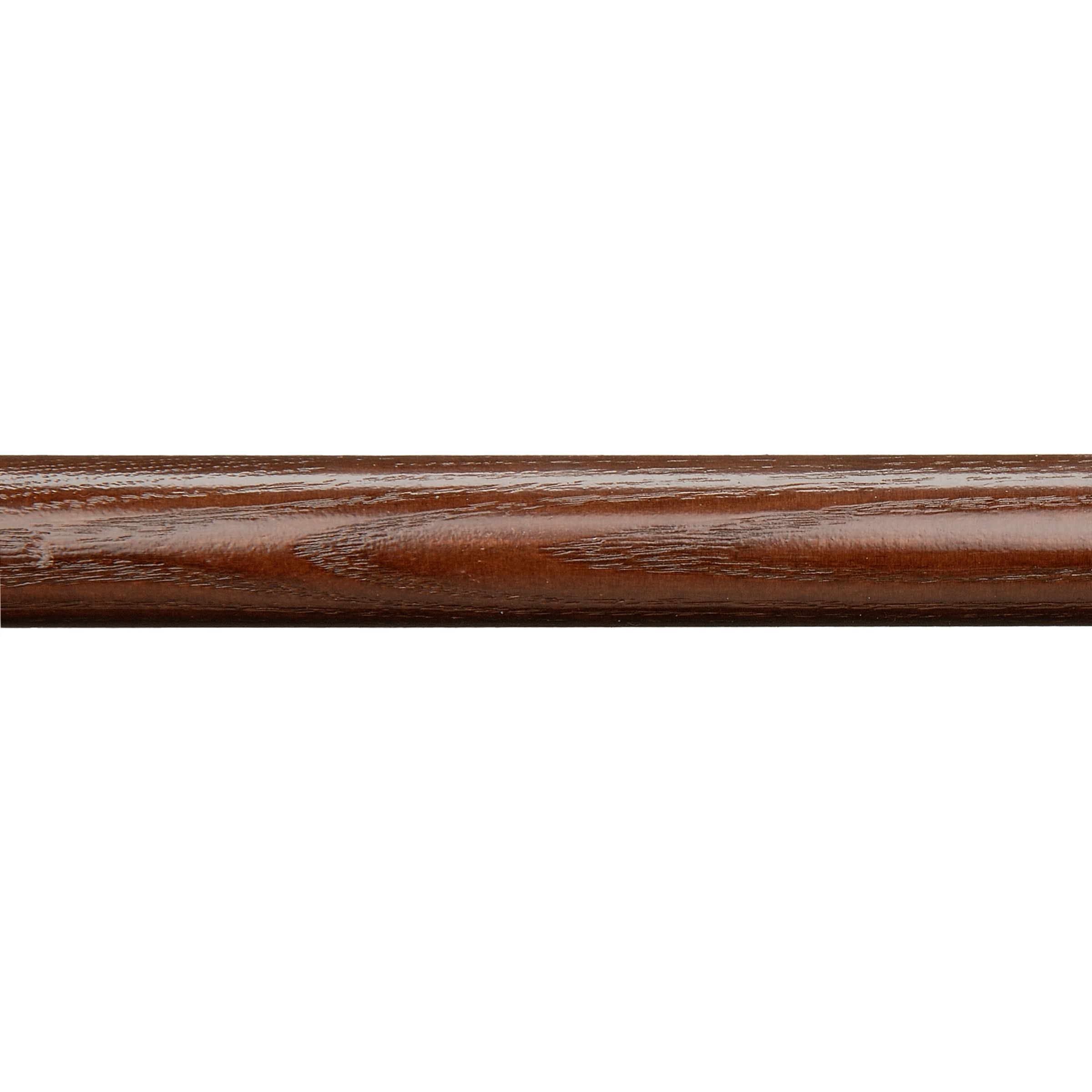 Ash Walnut Wood Curtain Pole, L180cm