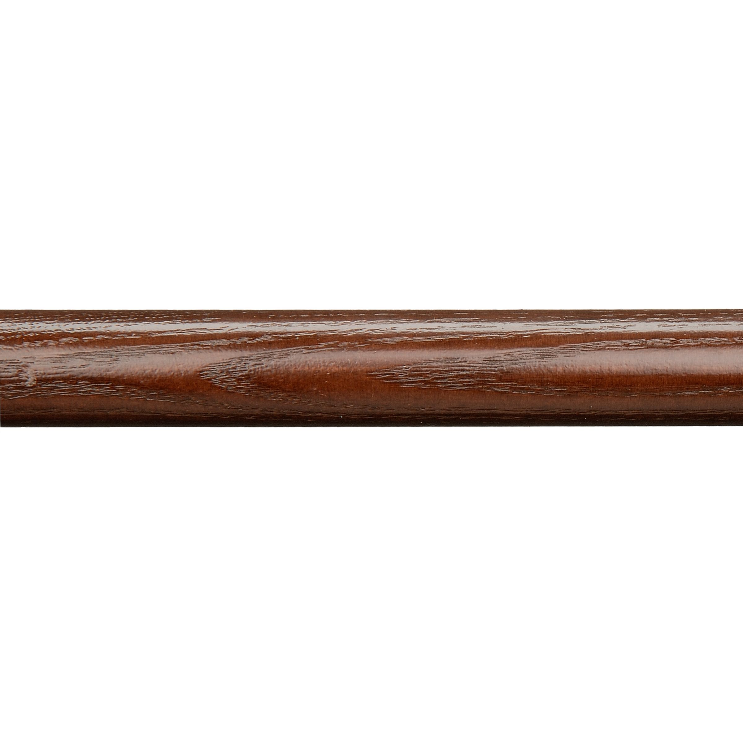 John Lewis Ash Walnut Wood Curtain Pole, L180cm