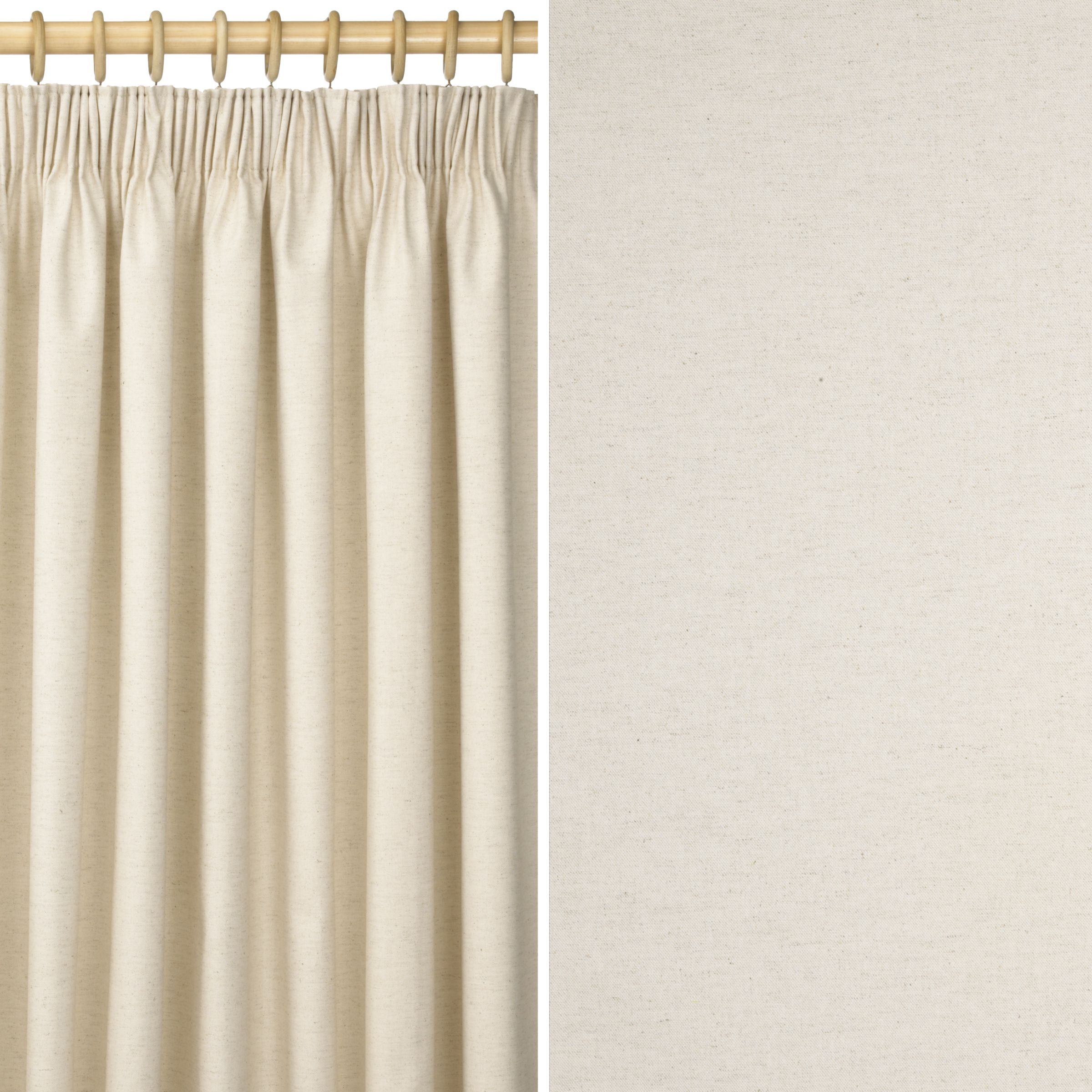 Eskdale Curtains- Natural- W163 x Drop 136cm