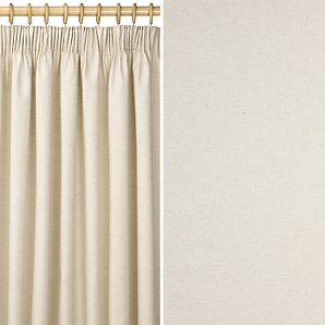 John Lewis Eskdale Curtains, Natural, W163 x Drop 228cm