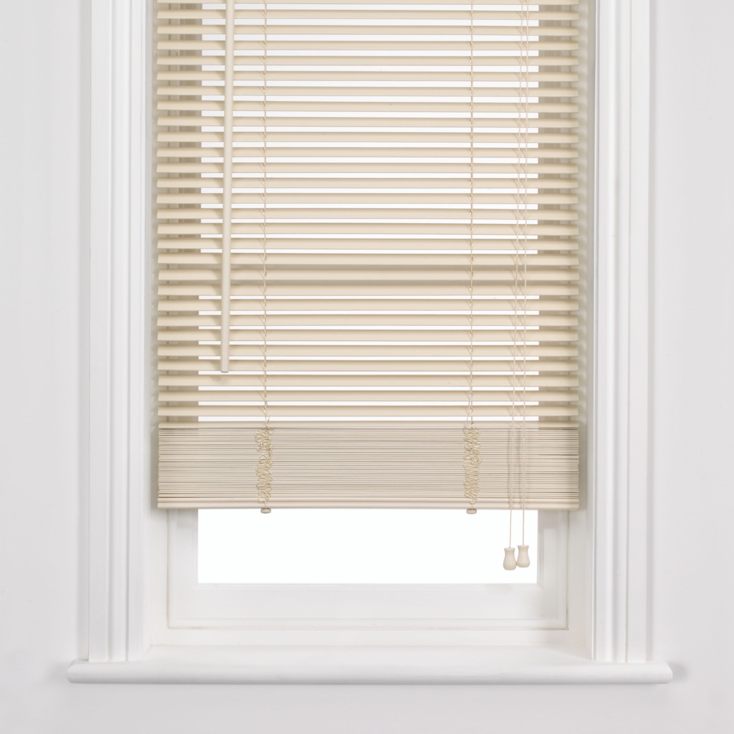 John Lewis Wooden Venetian Blinds, Chalk, 25mm