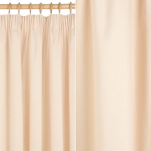 Inverness Pencil Pleat Curtains, Cream, W196 x Drop 136cm