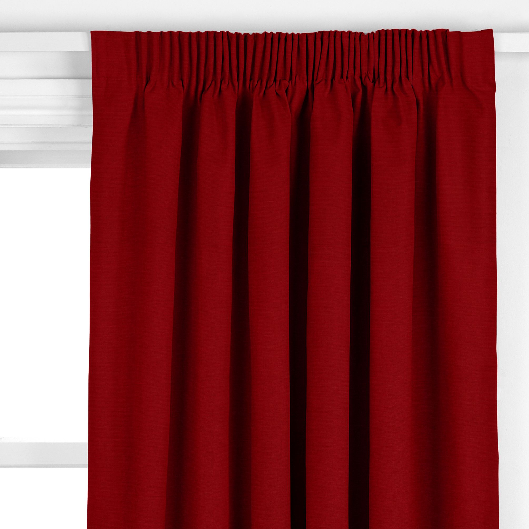 Inverness Pencil Pleat Curtains, Claret, W196 x