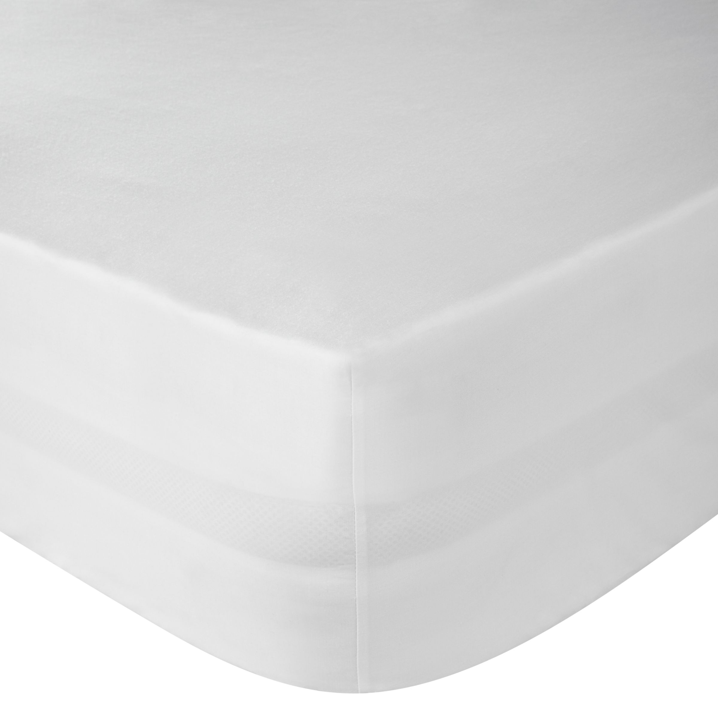 John Lewis Pima Cotton Fitted Sheets, White