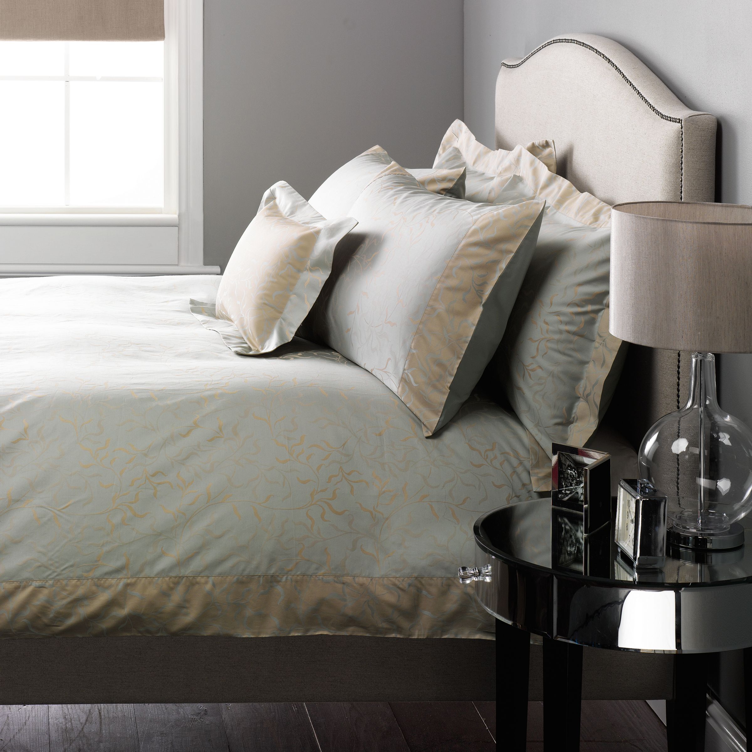 John Lewis Reed Pillowcases, Pewter