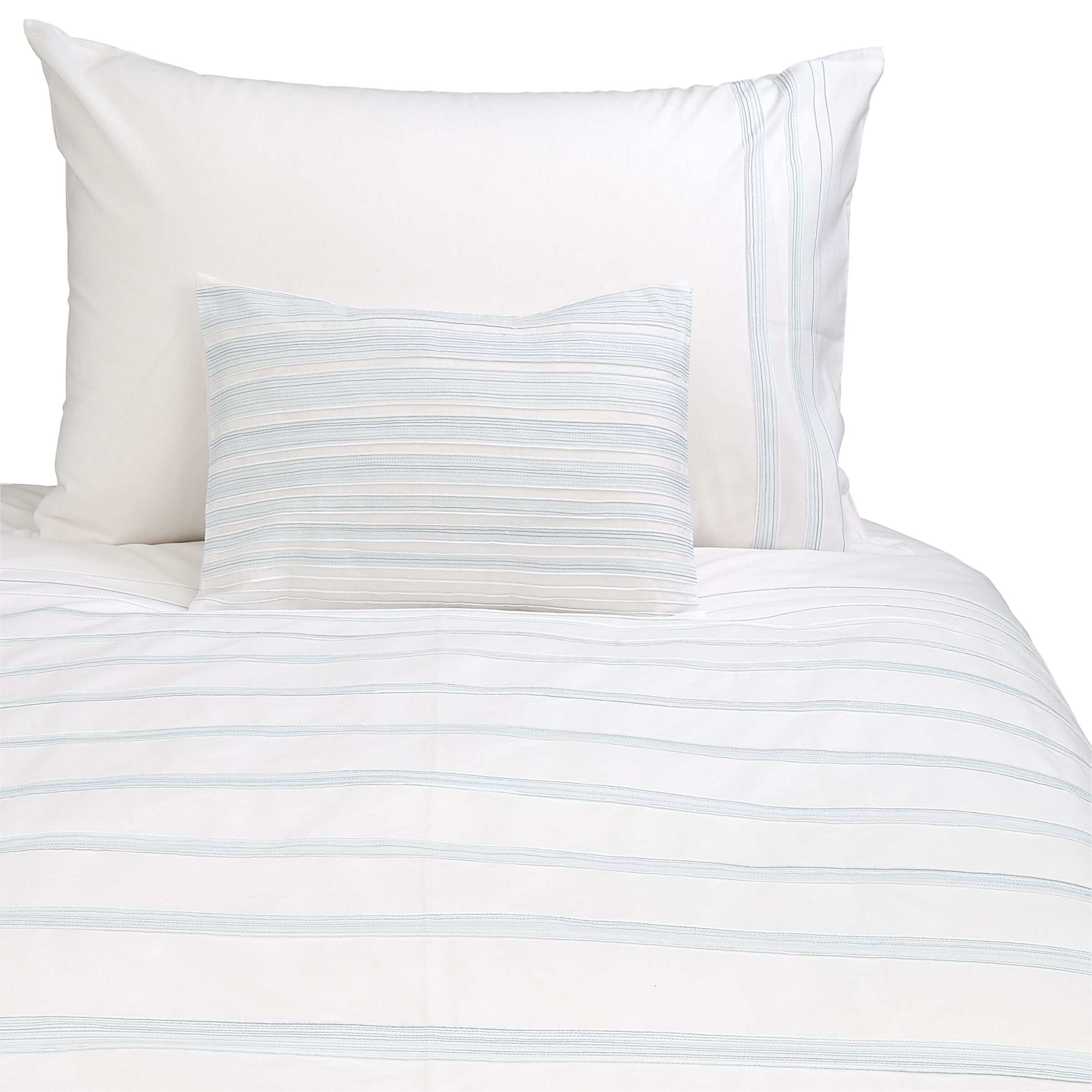 John Lewis Sabina Boudoir Pillowcase, Duck Egg
