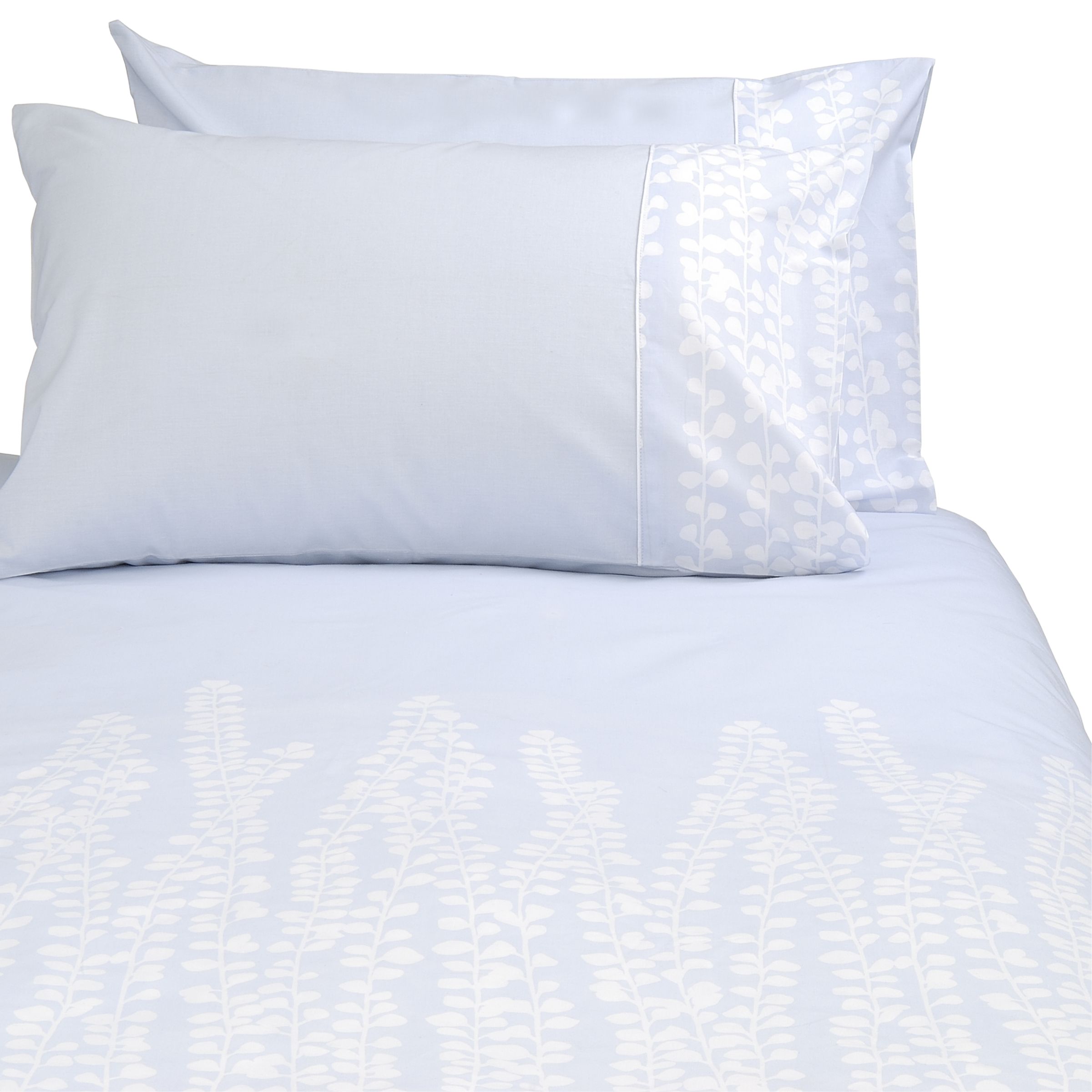 john lewis Stamens Duvet Cover, Soft Blue, Single