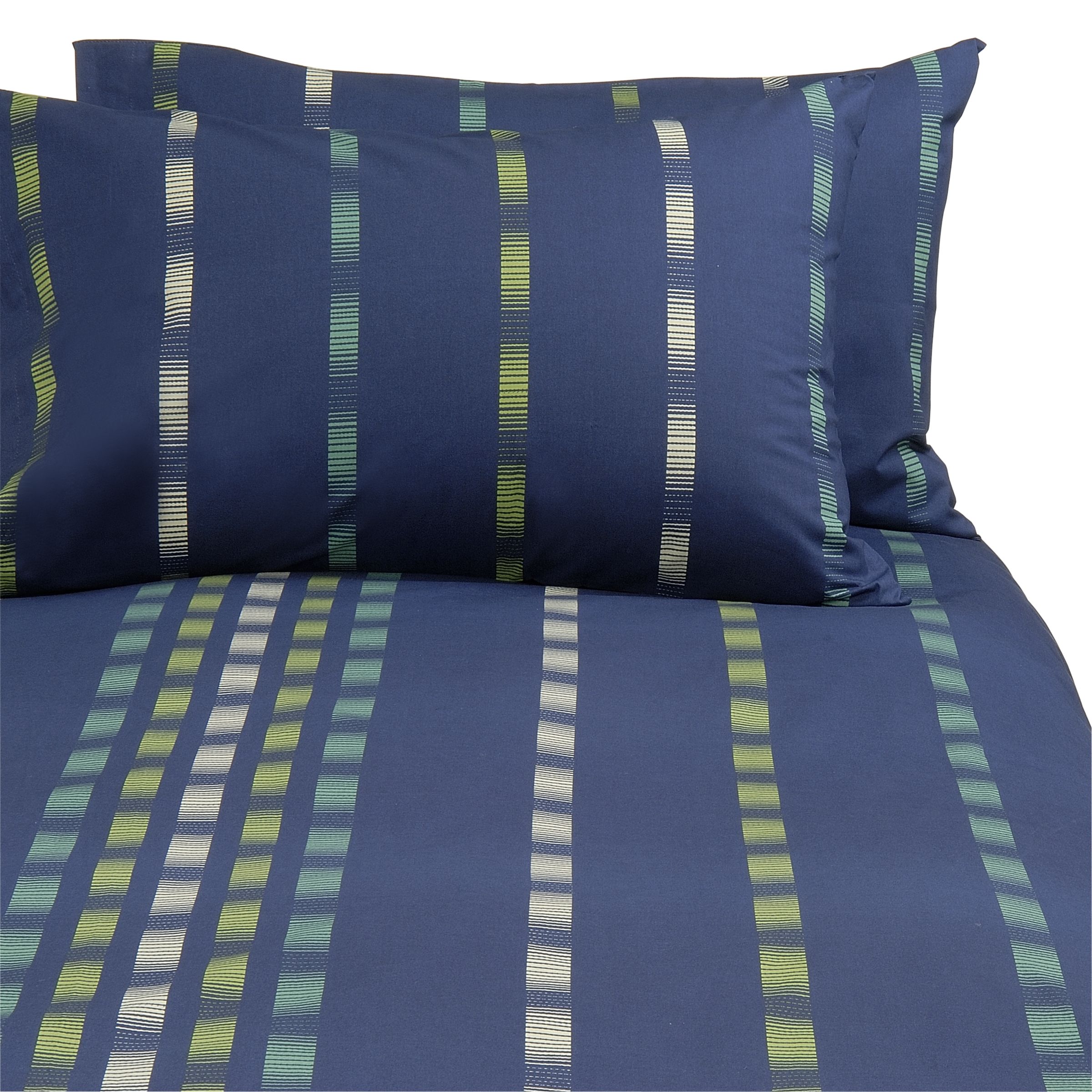 john lewis Jungle Stripe Duvet Cover- Marine- Double