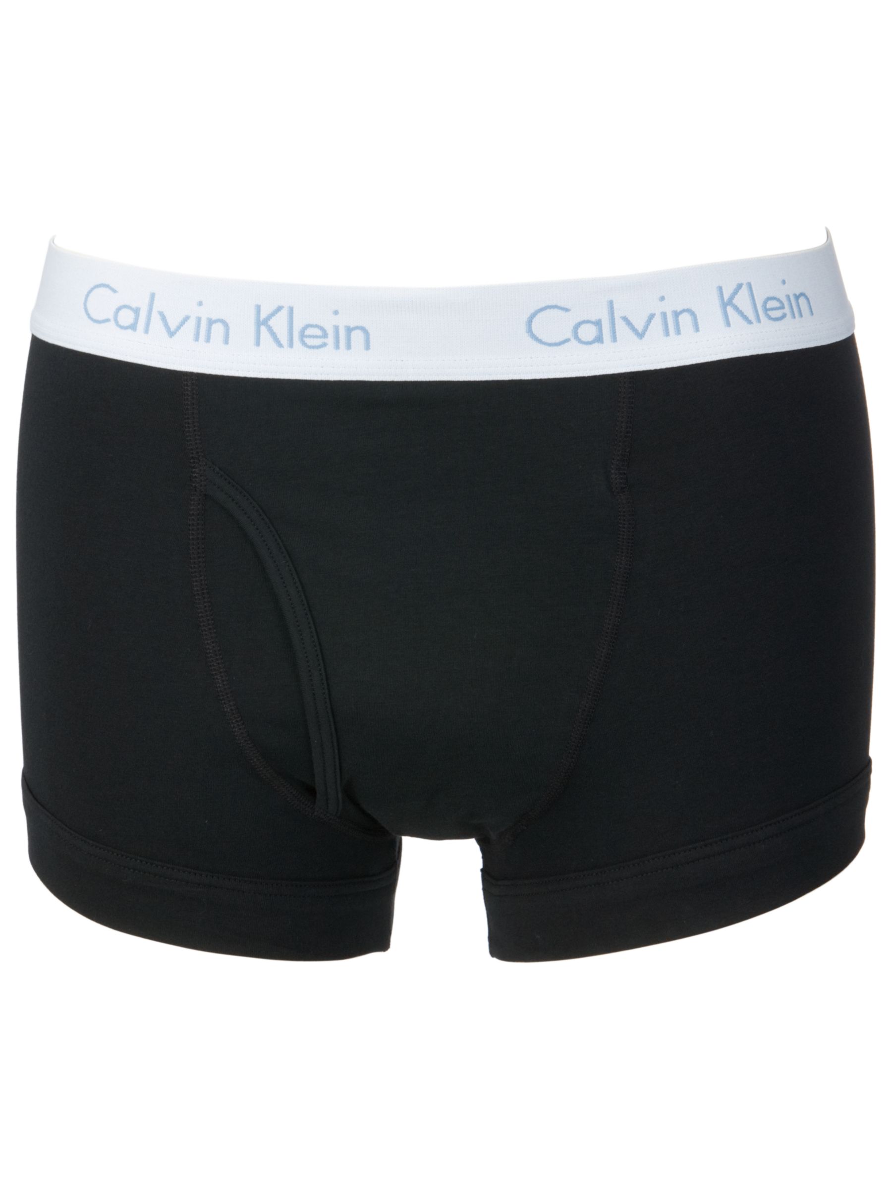 Calvin Klein Flexible Fit Trunks, Black, Small