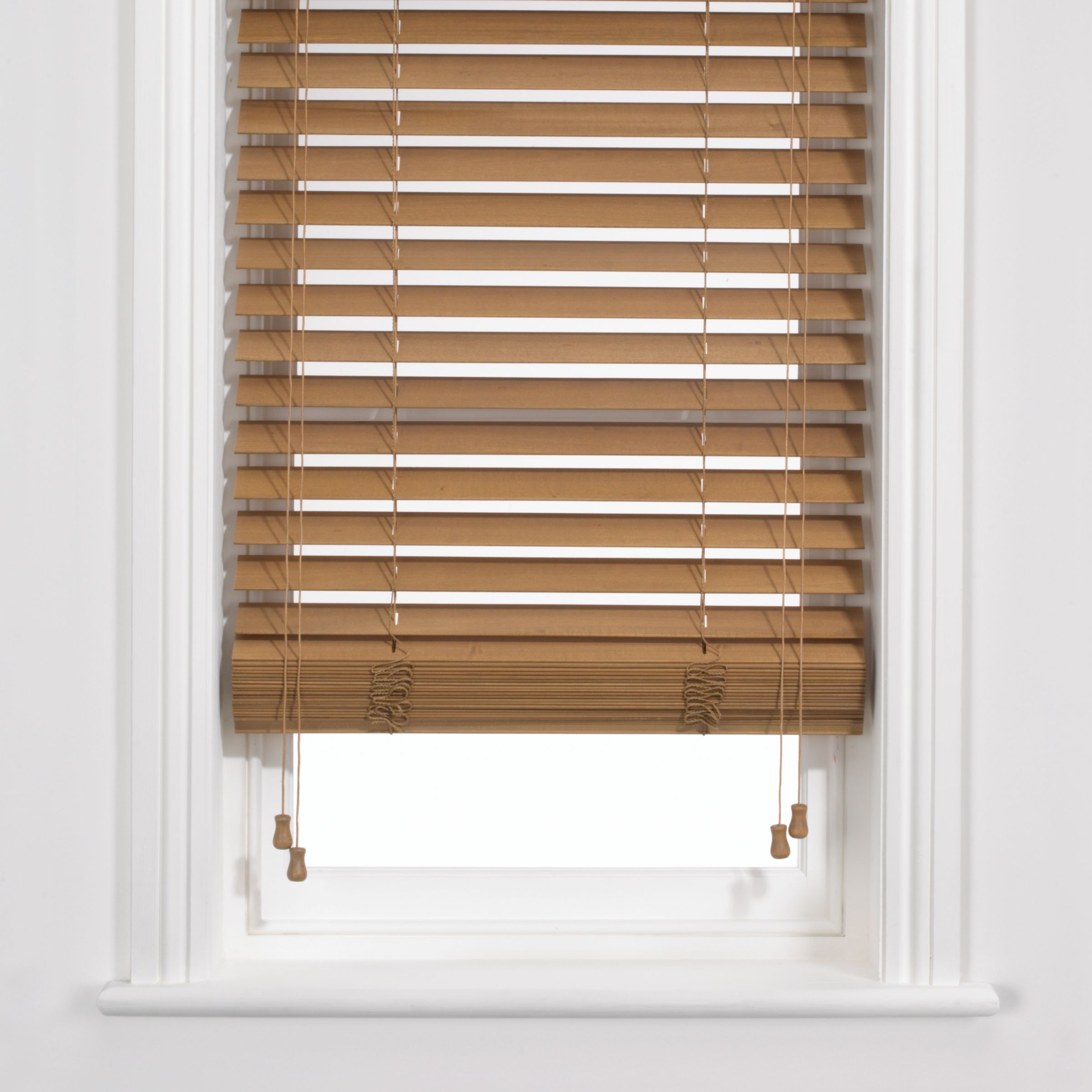 John Lewis Wooden Venetian Blind- Havana- W100cm