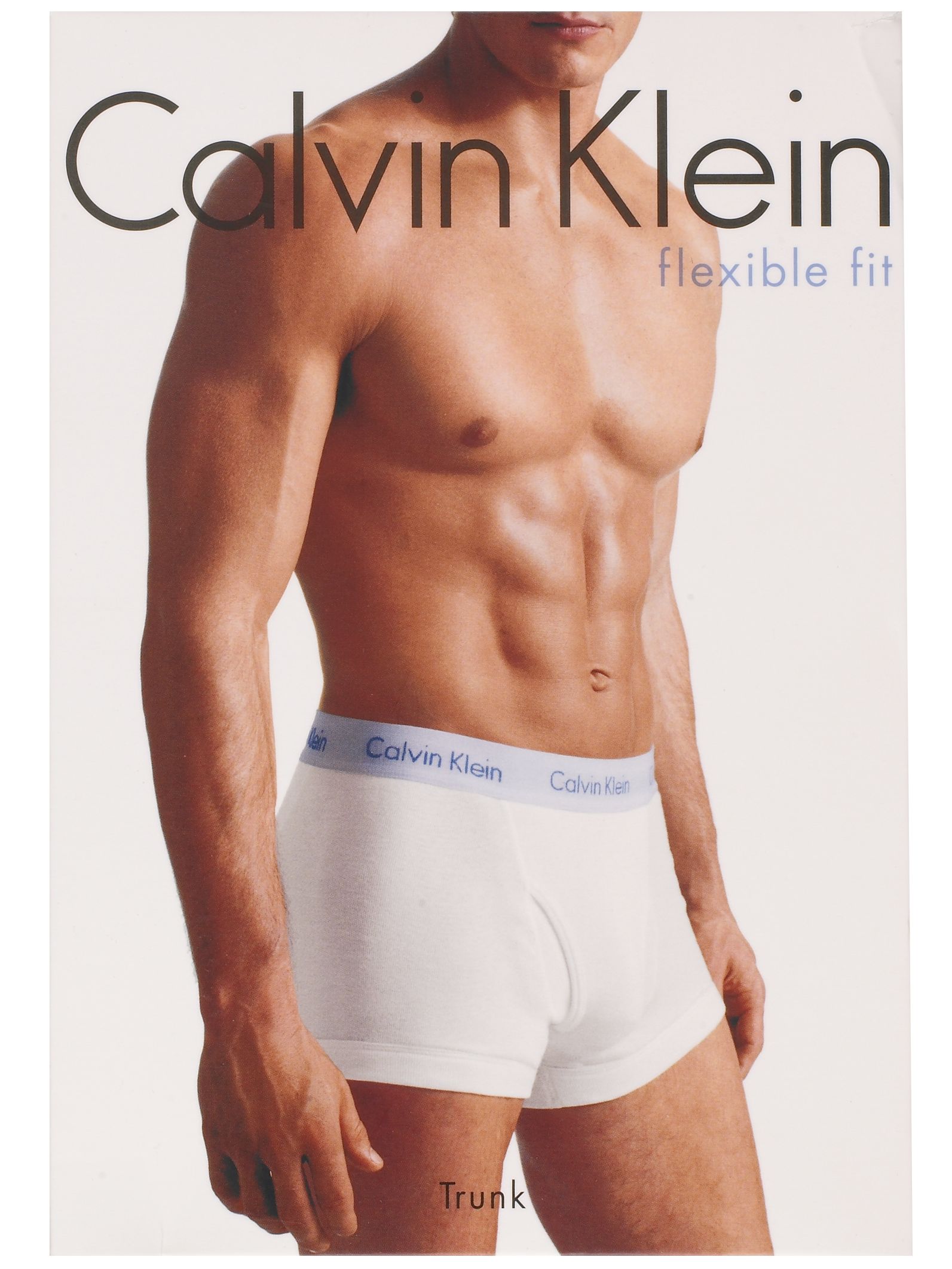 Calvin Klein Flexible Fit Trunks, Grey, Small