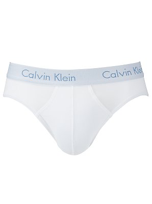 Calvin Klein Flexible Fit Hipster Briefs, White, Small