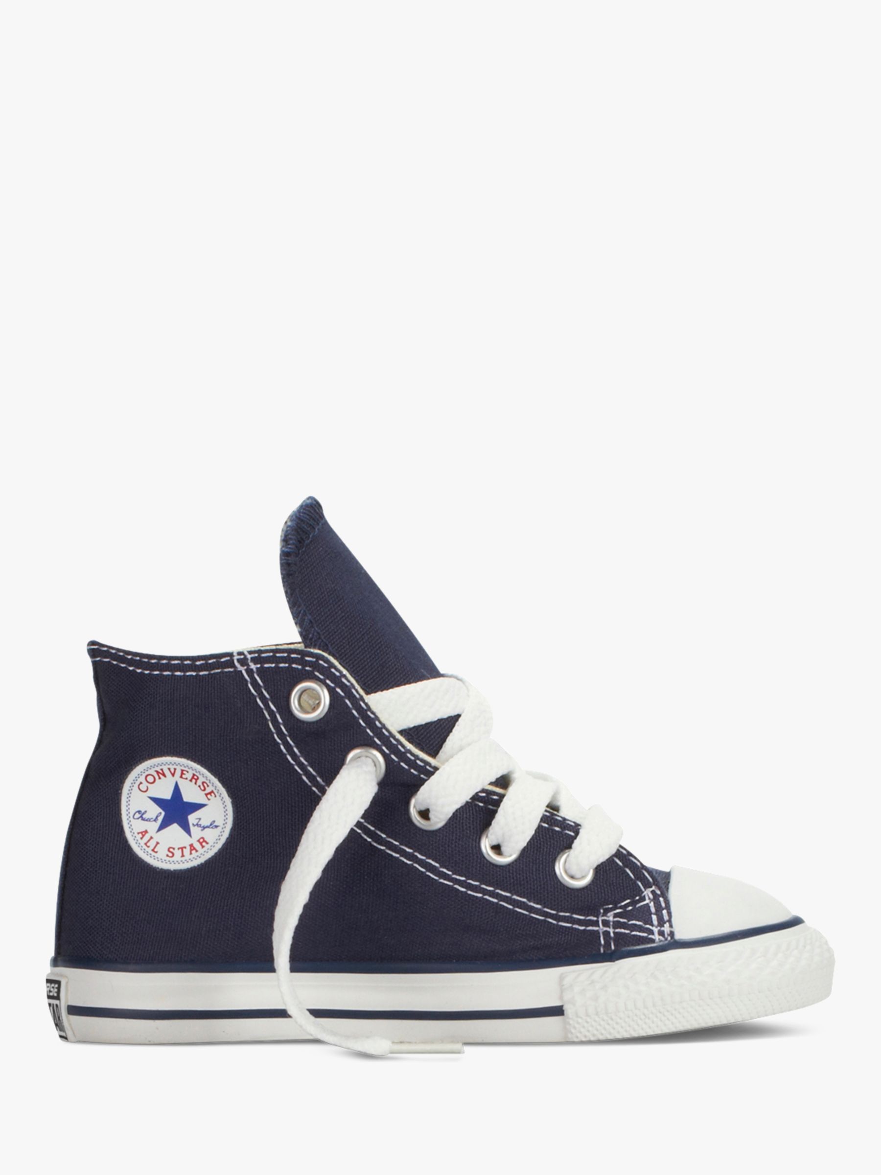 navy high top trainers