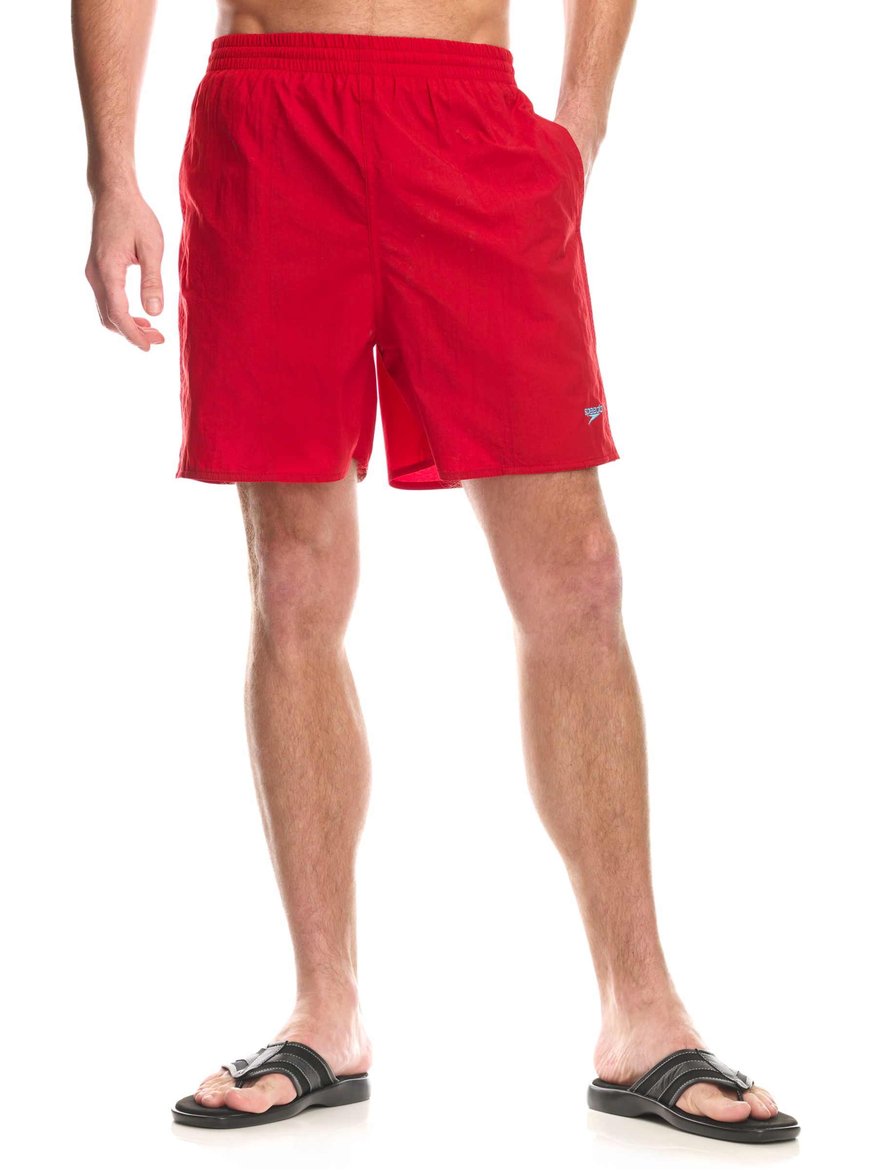 Speedo Solid Leisure Shorts, China Red, Extra Large/W40''