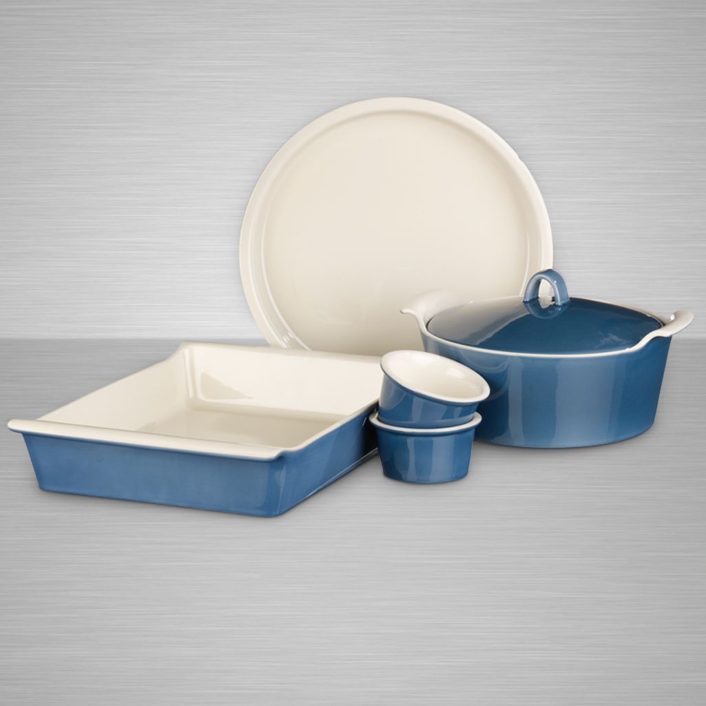 John Lewis Ceramic Cookware, Blue