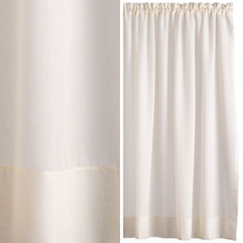 Dijon Voile Panel, Ecru, W150cm x Drop 228cm