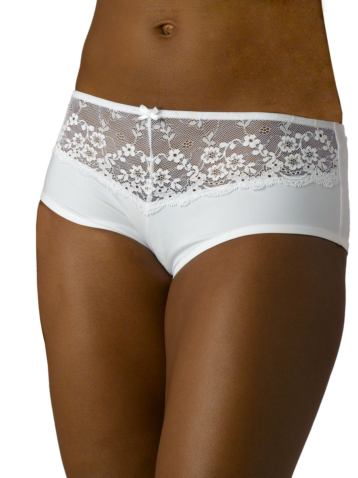 John Lewis Gardenia Shorts, White, Size 8